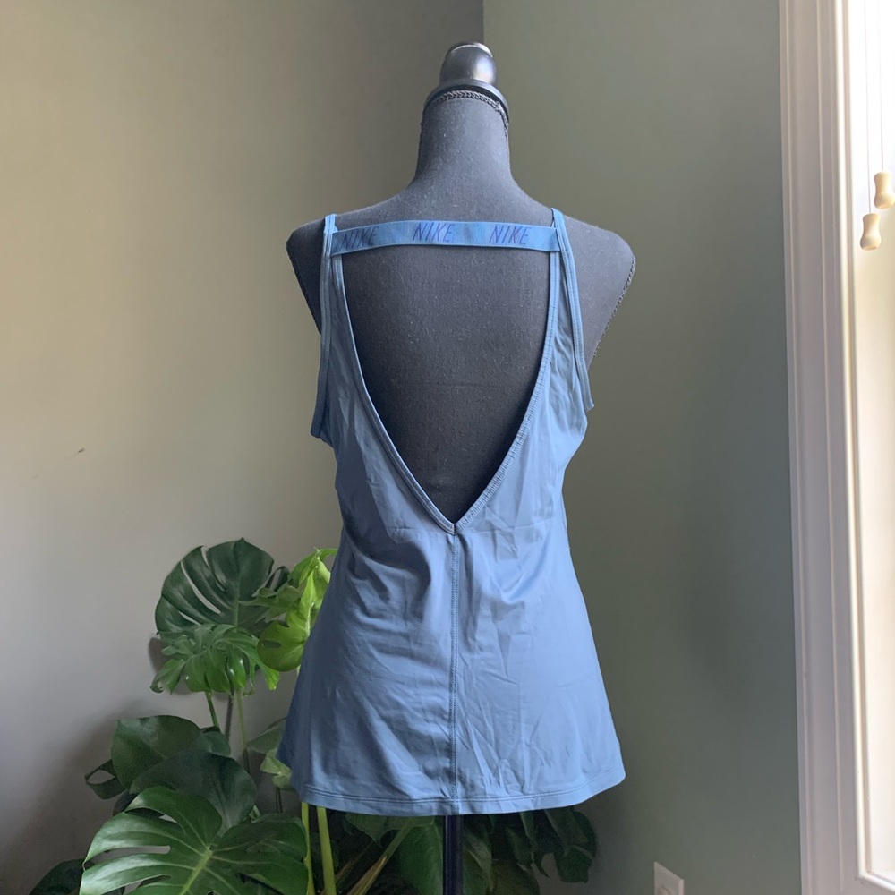 Blue Nike Drifit Tank with Low Back
